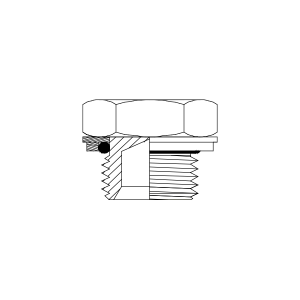 HYDRAULIC ADAPTOR BSPP MALE PLUG