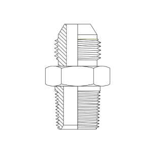 HYDRAULIC ADAPTOR BSPT MALE - JIS KOMATSU MALE NIPPLE