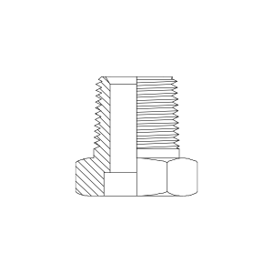 HYDRAULIC ADAPTOR BSPT MALE - TUBE WELD