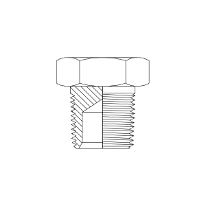 HYDRAULIC ADAPTOR BSPT MALE PLUG