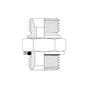 HYDRAULIC ADAPTOR METRIC HEAVY MALE - BSPP MALE NIPPLE