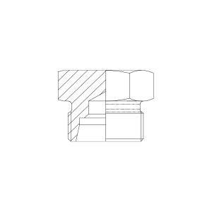 HYDRAULIC ADAPTOR METRIC HEAVY MALE PLUG