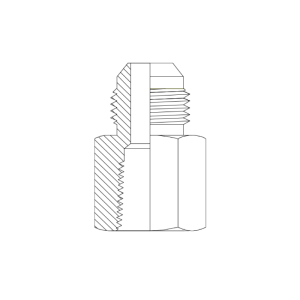 HYDRAULIC ADAPTOR JIC MALE - BSPT FIXED FEMALE