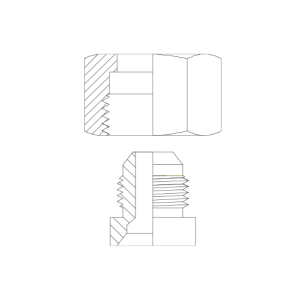 HYDRAULIC ADAPTOR JIC MALE - JIC FEMALE SWIVEL NUT