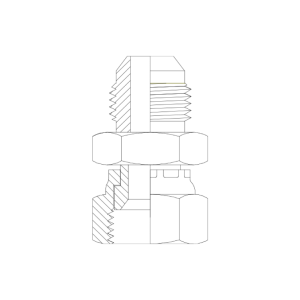 HYDRAULIC ADAPTOR JIC MALE - JIC FEMALE SWIVEL