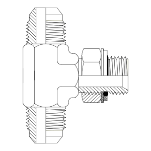 HYDRAULIC ADAPTOR JIC M - JIC M - BSPP M BRANCH TEE