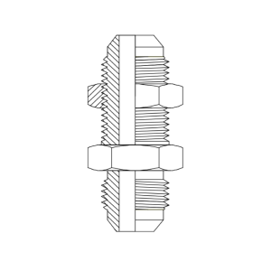 HYDRAULIC ADAPTOR JIC MALE - JIC MALE BULKHEAD