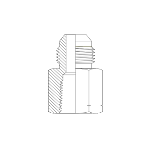 HYDRAULIC ADAPTOR JIC MALE - NPT FIXED FEMALE