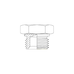 HYDRAULIC ADAPTOR METRIC PORT MALE PLUG