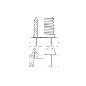 HYDRAULIC ADAPTOR NPT MALE - JIC FEMALE SWIVEL
