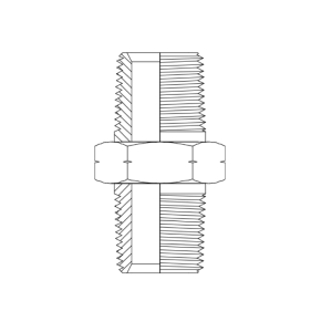 HYDRAULIC ADAPTOR NPT MALE - NPT MALE NIPPLE