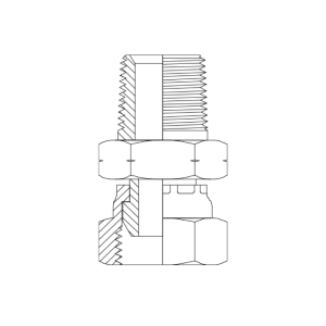 HYDRAULIC ADAPTOR NPT MALE - NPSM FEMALE SWIVEL