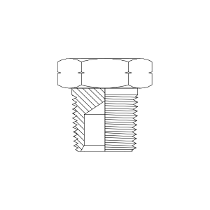 HYDRAULIC ADAPTOR NPT MALE PLUG