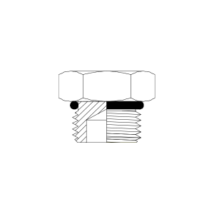 HYDRAULIC ADAPTOR - UNO MALE PLUG